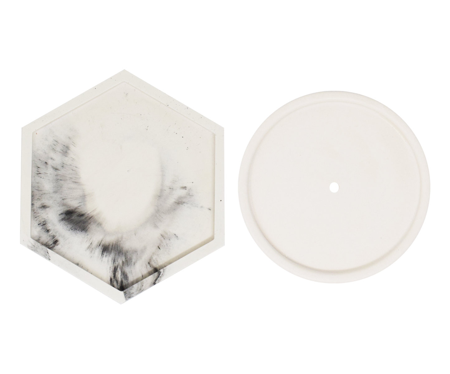 Portaincienso cilíndrico + Base hexagonal